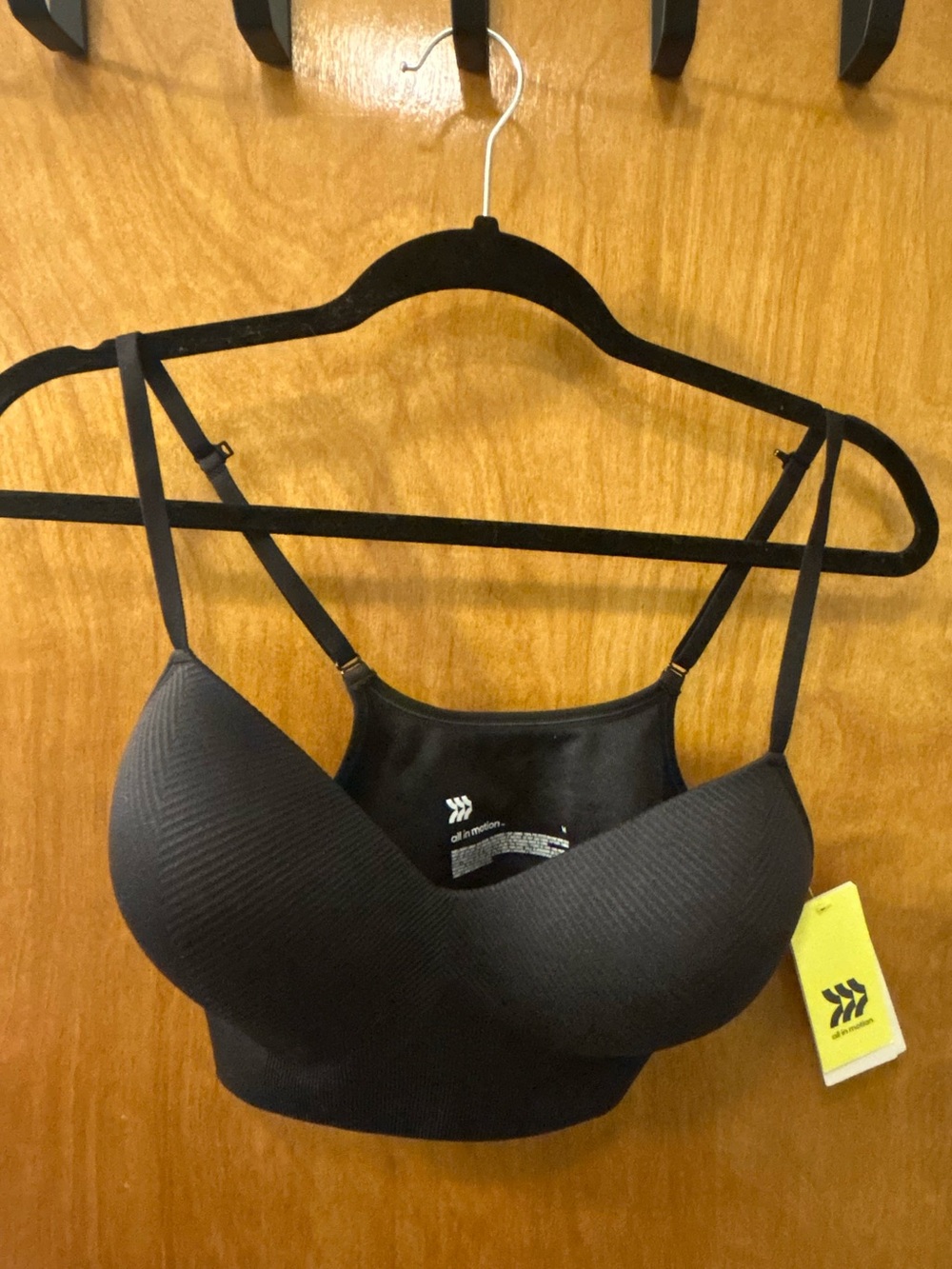 all in motion Black Seamless Padded Bralette
